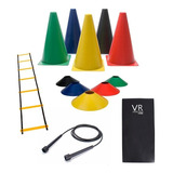 Kit Funcional 10 Cones/10 Pratos/corda/escada/colchonete