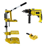 Kit Furadeira Bancada 1/2 550w Suporte C/ Morsa 110v F1s