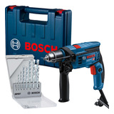 Kit Furadeira Impacto Bosch Gsb 13 Re Jogo 8 Brocas Cyl 220v
