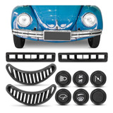 Kit Fusca 73 A 77 Botao Farol Afogador Ar Limpador + Difusor