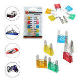 Kit Fusivel Automotivo Lamina Mini 100 Peças 10/15/20/25/30a