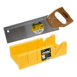 Kit Gabarito Caixa Meia Esquadria + Serrote Costa 12 