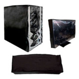 Kit Gamer Capa Monitor 17 19 Polegadas Gabinete E Teclado