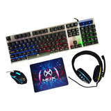 Kit Gamer Completo Teclado Mouse Headset