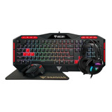 Kit Gamer Gamdias Teclado + Mouse + Headset +pad Poseidon M2