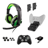 Kit Gamer Para Xbox Headset, Bateria,
