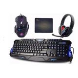 Kit Gamer Teclado Iluminado E Mouse