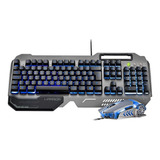 Kit Gamer Warrior Teclado Semi Mecânico