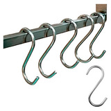 Kit Ganchos Aço Cozinha Barra Utensilios Roupa Pendurar 