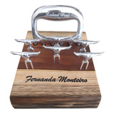 Kit Garfo Tridente + Mini Garfinhos Para Petisco Churrasco 