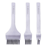 Kit Garfos Furador Couro Cinzel Costura Francesa V. Modelos