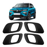 Kit Gatilho Maçaneta Interna Kwid 2017 2018 2021 Curva Preta