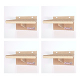 Kit Gatos Prateleiras Degraus Playground Mdf Nekocat 04 Pcs