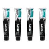 Kit Gel Dental Carvão Ativado + Aloe Vera Pro Active C/ 4