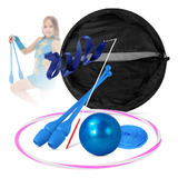 Kit Ginástica Rítmica Bola Arco Corda Fita Maça E Bolsa - P