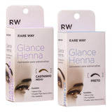 Kit Glance Henna Castanho Médio E Preto Rare Way