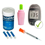 Kit Glicemia Diabetes Medidor De Insulina