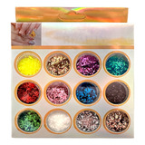 Kit Glitter Flocado Unha Encapsulada Gel Decoração Nail Art