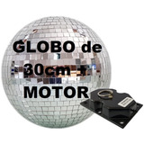 Kit Globo Espelhado 30cm+motor Com Correntinha