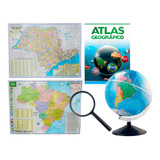Kit Globo + Lupa + Atlas