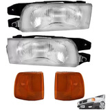 Kit Gol Quadrado Par De Farol+ Pisca Laranja 91 92 93 94 95