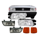 Kit Gol Quadrado Par De Farol+ Pisca Laranja 91 92 93 94 95