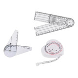 Kit Goniômetro Grande E De Dedo + Fita Antropométrica