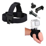 Kit Gopro 10 11 12 Cabeça E Luva Com Adaptador Celular
