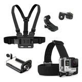 Kit Gopro Cabeça Peito Suporte E