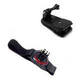 Kit Gopro Hero 10/11/12 Clip Suporte Pulso Capacete 