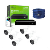 Kit Gravador Dvr Hvr Giga Serie + 6 Cameras E Hd 2tb + Cabos