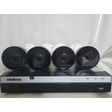 Kit Gravador Intelbras Nvd 3208p C/4 Cameras Ip Vip1230 B G2