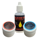 Kit Graxa Marcador Paintball + Óleo Silicone + Graxa Gerbox
