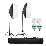 Kit Greika Agata Luz Continua Softbox Octa 70cm Lampada 135w