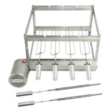 Kit Grill Inox Gira 4 Espetos