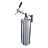 Kit Growler Aço Inox 10l + Torneira Italiana