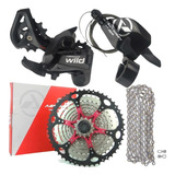 Kit Grupo Absolute 12v. 4 Peças. Cassete E Câmbio 11-50. Mtb