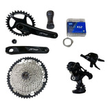 Kit Grupo Absolute 12v Completo Mtb 1x12v C/ Corrente Kmc