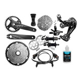 Kit Grupo Absolute Gta 12v Bike 11x50 Mtb 1x12v Cubos Freio
