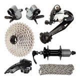 Kit Grupo Gta 27v Passadores + Cassete + Cambios 9v Correte 