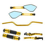 Kit Guidão 22mm Manopla Retrovisor Manete Stark Tenere 250
