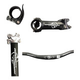 Kit Guidão Canote Abraçadeira Mesa Diamond Back P/ Bicicleta