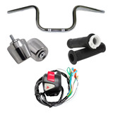 Kit Guidão Manopla Cargo Punho Plug Cb500 Peso Pcx Titan160
