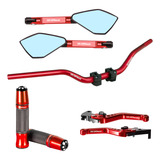 Kit Guidão Naked Manopla Retrovisor Manete Xre300 Xre190