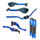 Kit Guidão Naked Manopla Retrovisor Tm2 Manete Factor 125/15