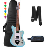 Kit Guitarra Eletrica Tagima Cosmus Oasis Azul Celestial