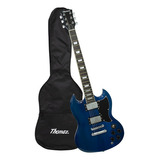 Kit Guitarra Elétrica Teg 340 Azul
