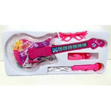 Kit Guitarra Girls Rock Brinquedo Infantil