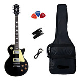 Kit Guitarra Les Paul Strinberg Lps230 Bk Preta