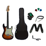Kit Guitarra Memphis By Tagima Stratocaster Mg30